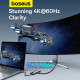Хъб 7-в-1 BASEUS Metal Gleam от Type-C към 3xUSB3.0, USB-C(PD) 100W, HDMI 4K/60Hz, TF/Micro SD (B00030708811-01)