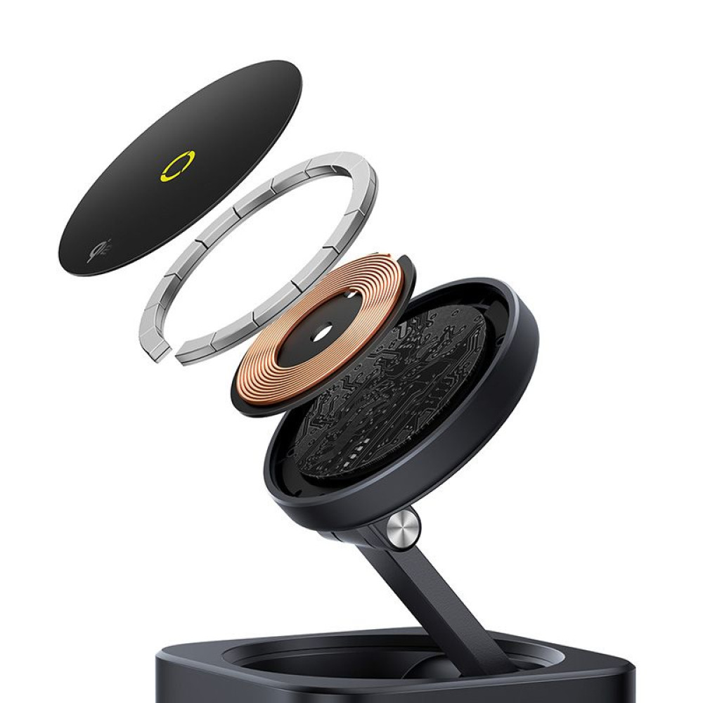 Холдер BASEUS + 7-в-1 HUB Wireless Magnetic, MagPro S, за бюро (B00072900121-00)