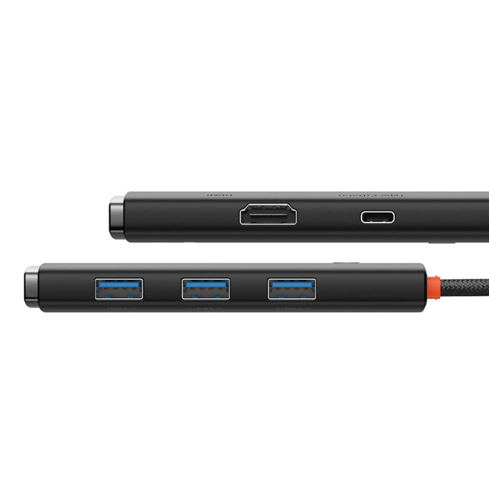 Хъб 5-в-1 BASEUS Lite S. от Type-C към 3xUSB3.0, USB-C (PD) 100W, HDMI, Lite S.  - (WKQX040001)