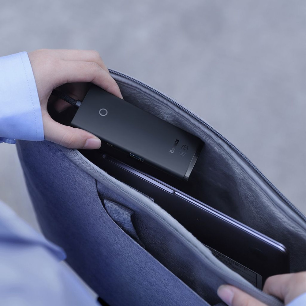 Хъб 4в1 BASEUS Lite S. от USB-A към 4xUSB 3.0, 1м.- (WKQX030101)