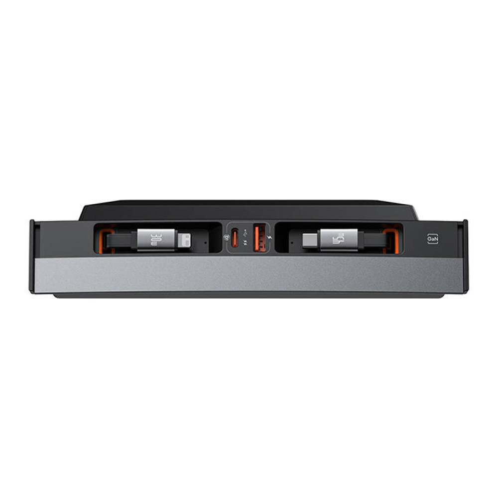 Хъб за вграждане за автомобили TESLA T-Space BASEUS (B00051300111-01) 45W - 2xUSB-A, 2xUSB-C + кабел Type-C (Lightning) Хъб за вграждане за автомобили TESLA T-Space BASEUS (B00051300111-01) 45W - 2xUSB-A, 2xUSB-C + кабел Type-C (Lightning)