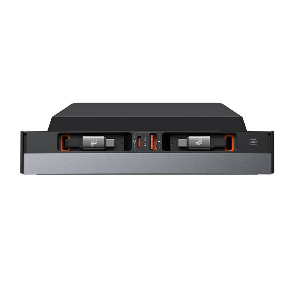 Хъб за вграждане за автомобили TESLA T-Space BASEUS (B00051300111-02) 45W - 2xUSB-A, 2xUSB-C + кабел Type-Cx2 Хъб за вграждане за автомобили TESLA T-Space BASEUS (B00051300111-02) 45W - 2xUSB-A, 2xUSB-C + кабел Type-Cx2