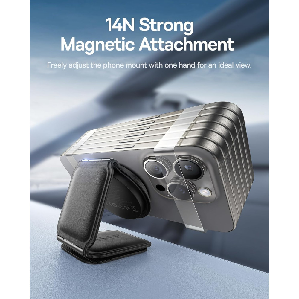 Холдер BASEUS + безжично зарядно 15W, PrimeTrip C02 Prime Qi2 Mega (C40169003111-00)