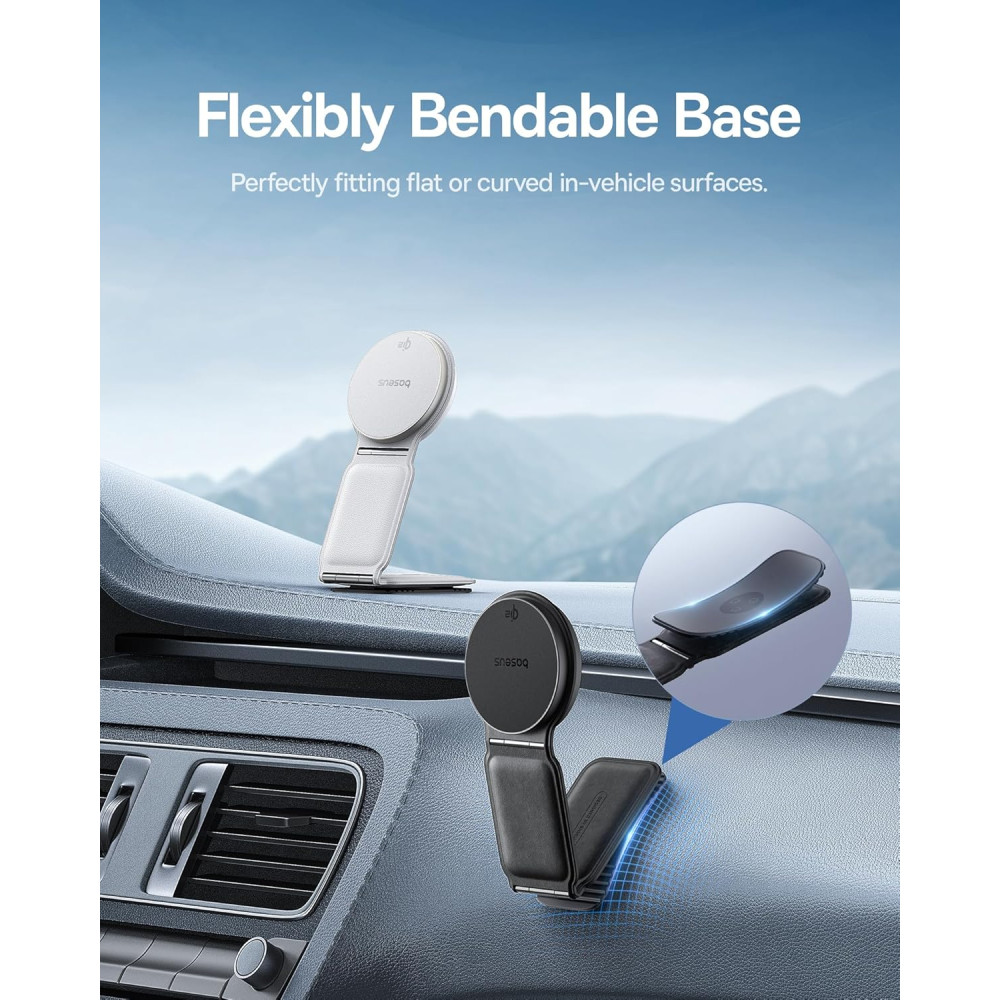 Холдер BASEUS + безжично зарядно 15W, PrimeTrip C02 Prime Qi2 Mega (C40169003111-00)