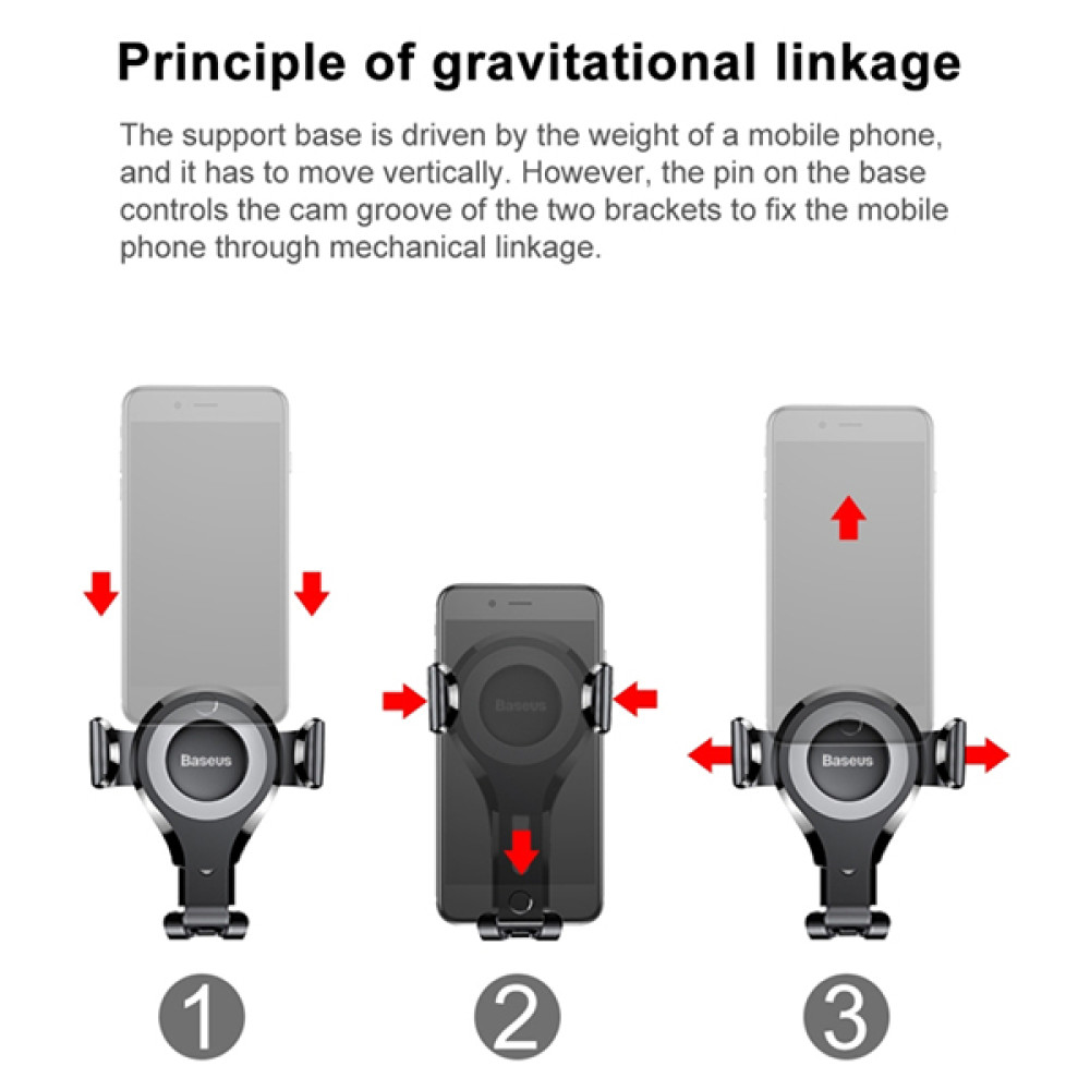  Холдер BASEUS, Osculum Gravity Mount (SUYL-XP01)