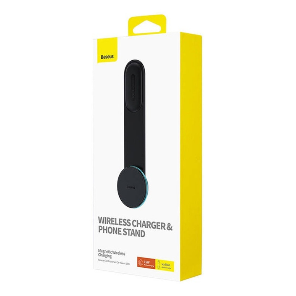  Холдер BASEUS + безжично зарядно 15W, C02 Pro Magnetic (C40156000111-00)