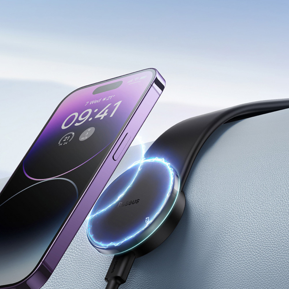 Холдер BASEUS + безжично зарядно 15W, C02 Pro Magnetic (C40156000111-00)
