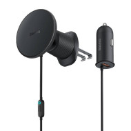 Холдер BASEUS Wireless + Зарядно за автомобил 15W + 25W USB-A, 40W - CW01 (C40141000111-01) Холдер BASEUS Wireless + Зарядно за автомобил 15W + 25W USB-A, 40W - CW01 (C40141000111-01)