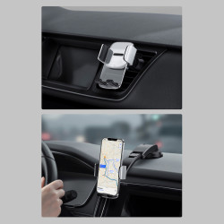 Холдер BASEUS - Easy Control Clamp - (SUYK000001) с два типа захващане Холдер BASEUS - Easy Control Clamp - (SUYK000001) с два типа захващане
