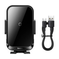 Холдер BASEUS + Wireless 15W, Halo Electric (SUDD000001)