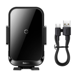 Холдер BASEUS + Wireless 15W, Halo Electric (SUDD000001)