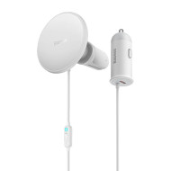 Холдер BASEUS Wireless + Зарядно за автомобил USB-C, 40W - CW01 (SUCX040102)