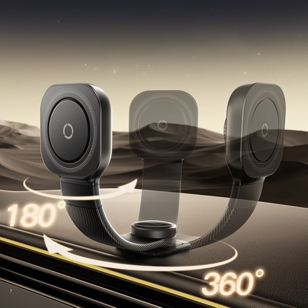  Холдер BASEUS + безжично зарядно 15W, PrimeTrip C03 Pro Stick-on (C0013A01)