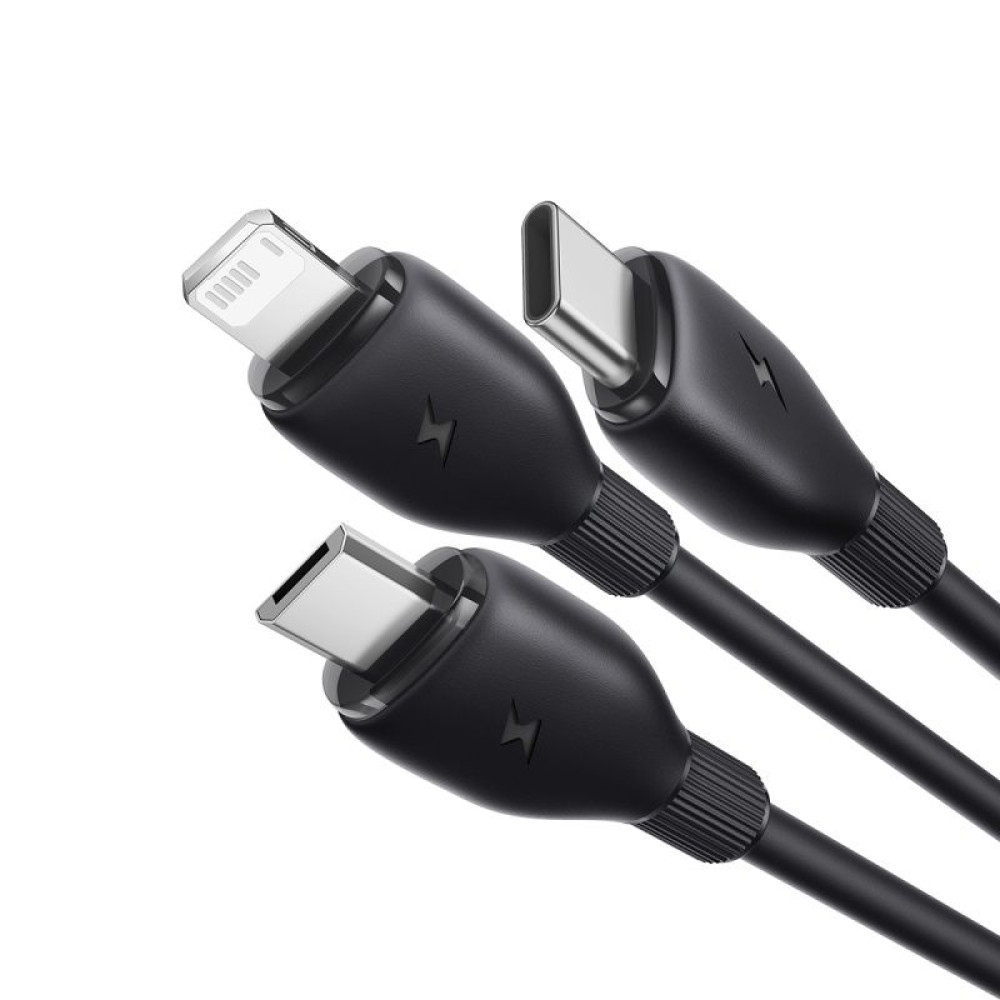  Кабел 3-в-1 BASEUS Ultra-fast , USB-A към Type-C, Lightning и Micro USB, (P10376303121-00) 1.3 метра