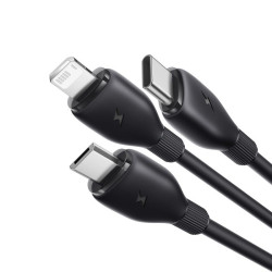  Кабел 3-в-1 BASEUS Ultra-fast , USB-A към Type-C, Lightning и Micro USB, (P10376303121-00) 1.3 метра