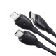  Кабел 3-в-1 BASEUS Ultra-fast , USB-A към Type-C, Lightning и Micro USB, (P10376303121-00) 1.3 метра