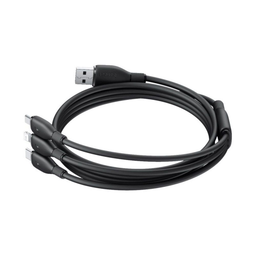  Кабел 3-в-1 BASEUS Ultra-fast , USB-A към Type-C, Lightning и Micro USB, (P10376303121-00) 1.3 метра