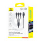  Кабел 3-в-1 BASEUS Ultra-fast , USB-A към Type-C, Lightning и Micro USB, (P10376303121-00) 1.3 метра