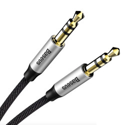 Кабел BASEUS YIVEN M30 (CAM30-BS1), AUX, 1 метър  Кабел BASEUS YIVEN M30 (CAM30-BS1), AUX, 1 метър