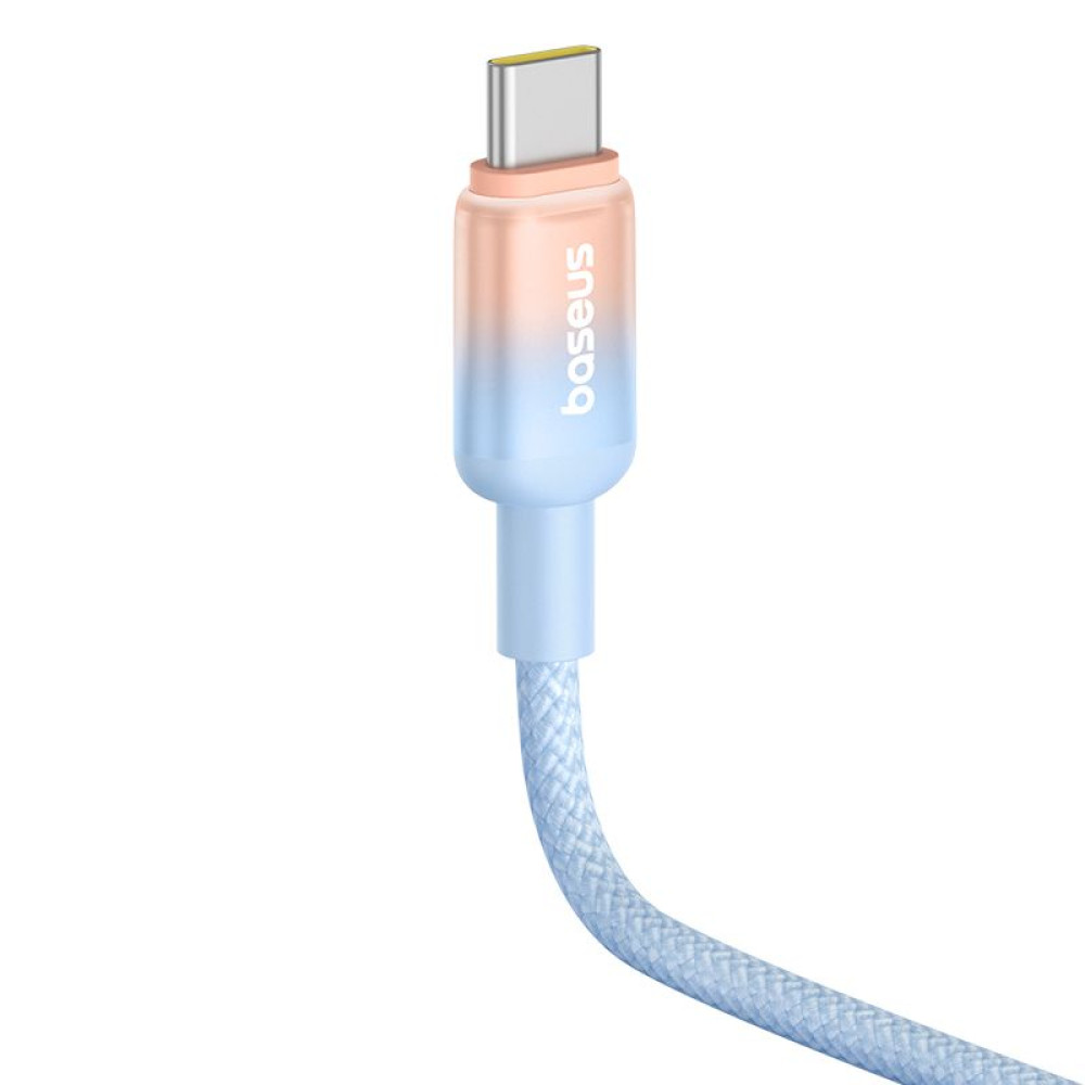  Кабел BASEUS 100W, TYPE-C към Type-C, Discolor Series, 1 метър (P10374902311-00)