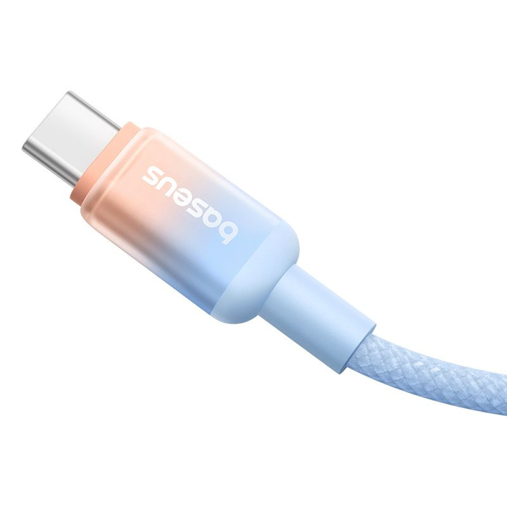  Кабел BASEUS 100W, TYPE-C към Type-C, Discolor Series, 1 метър (P10374902311-00)