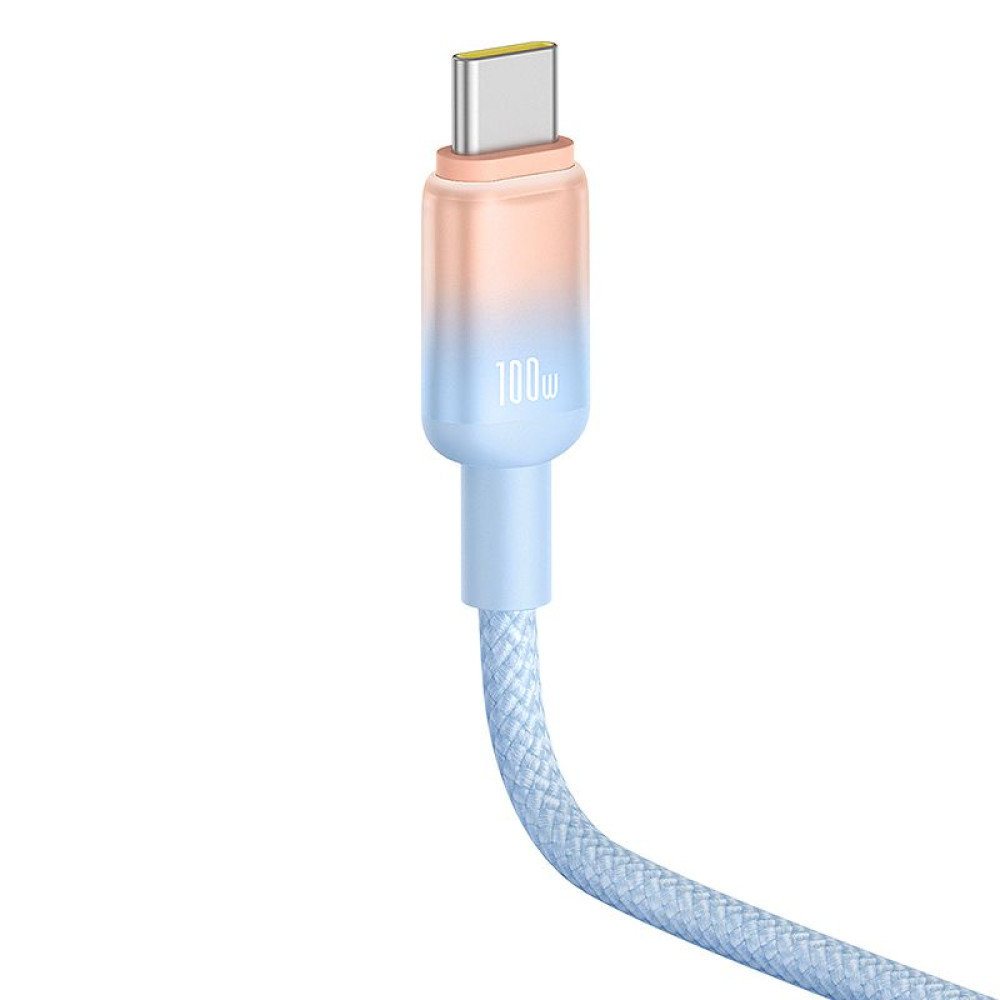  Кабел BASEUS 100W, USB-A - Type-C, Discolor Series, 1 метър (P10374903311-00)