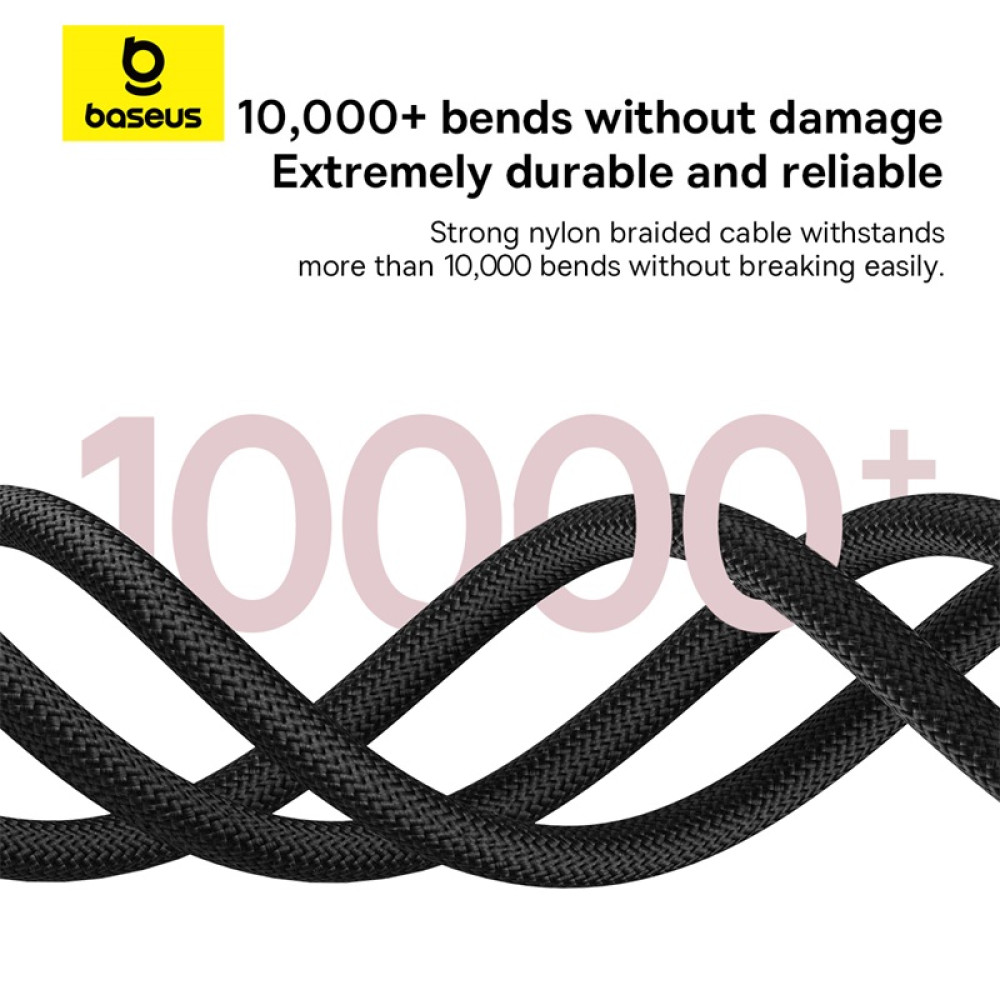 Кабел BASEUS 60W, USB-А - Type-C, 1 метър, Dura (P10377802U01-01) Кабел BASEUS 60W, USB-А - Type-C, 1 метър, Dura (P10377802U01-01)