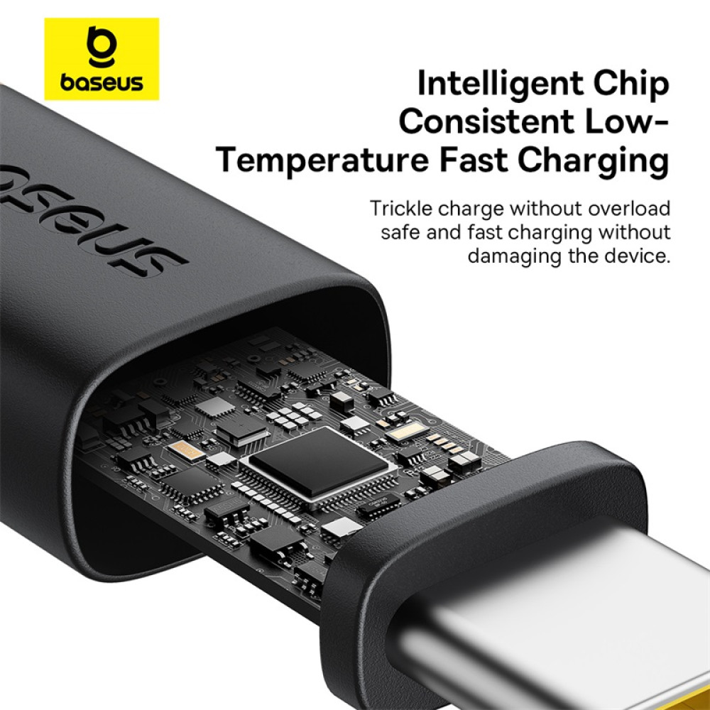 Кабел BASEUS 60W, USB-А - Type-C, 1 метър, Dura (P10377802U01-01) Кабел BASEUS 60W, USB-А - Type-C, 1 метър, Dura (P10377802U01-01)