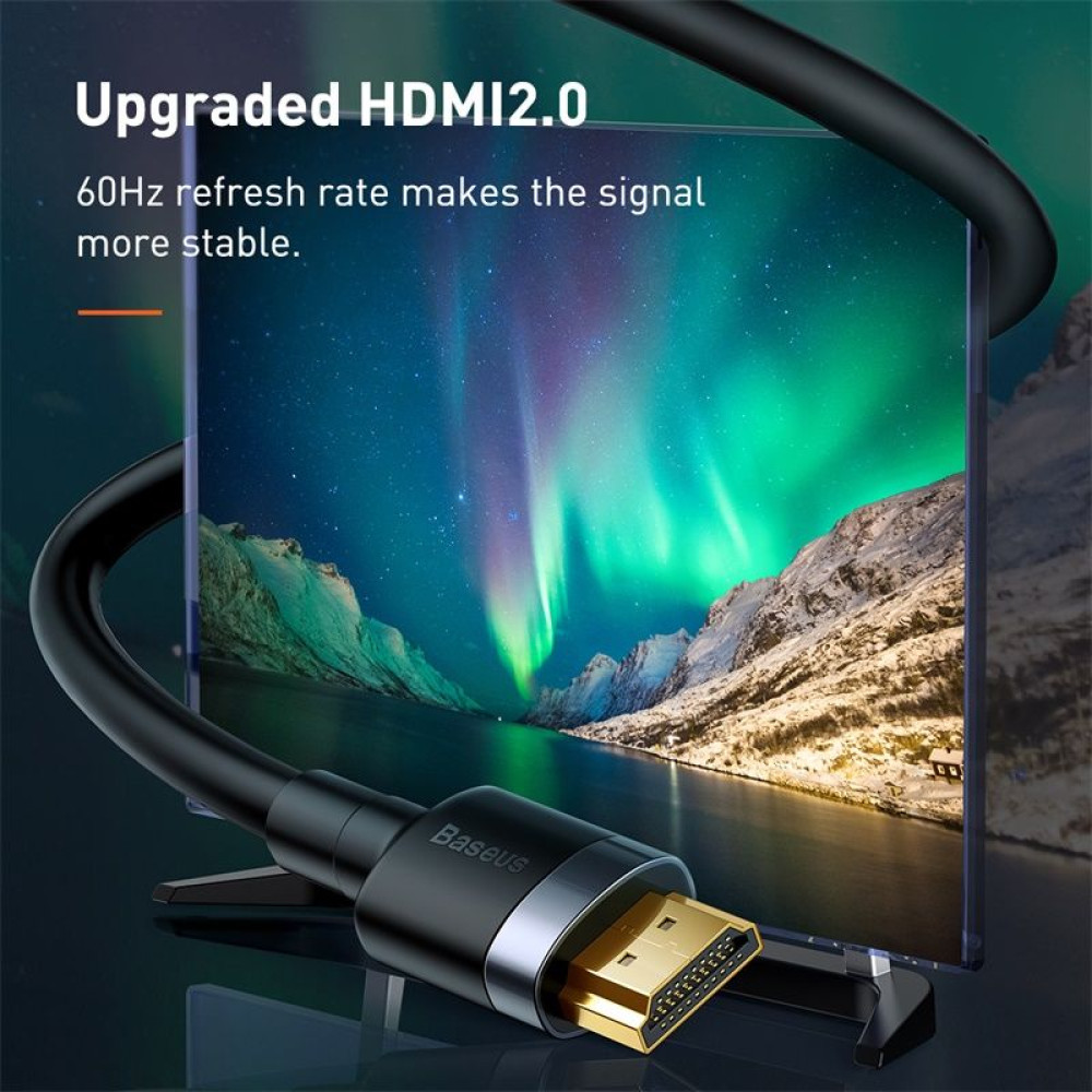 Кабел BASEUS HDMI - HDMI 4K, 60Hz, 5 метра (CADKLF-H01)