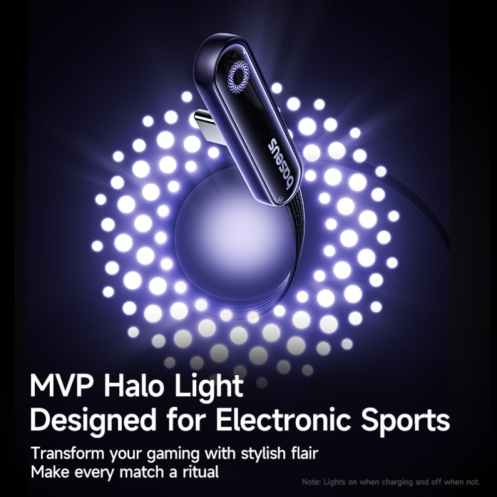 Кабел BASEUS 100W, Type-C - Type-C,MVP 3 (P10382500121-01), 2 метра Кабел BASEUS 100W, Type-C - Type-C,MVP 3 (P10382500121-01), 2 метра