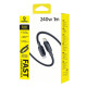  Кабел BASEUS, 240W PicoGo II, Type-C - Type-C (E0423300), 1 метър