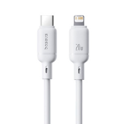  Кабел BASEUS 20W, USB-C - Lightning, Silky Series (P10377700213-00), 1 метър