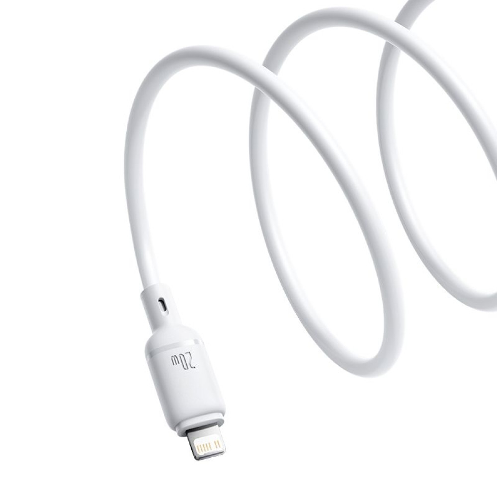  Кабел BASEUS 20W, USB-C - Lightning, Silky Series (P10377700213-00), 1 метър