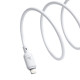 Кабел BASEUS 20W, USB-C - Lightning, Silky Series (P10377700213-00), 1 метър