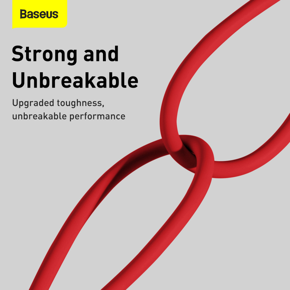 Кабел BASEUS Superior, USB-A - Lightning, 2.4A, 1 метър (CALYS-A09)