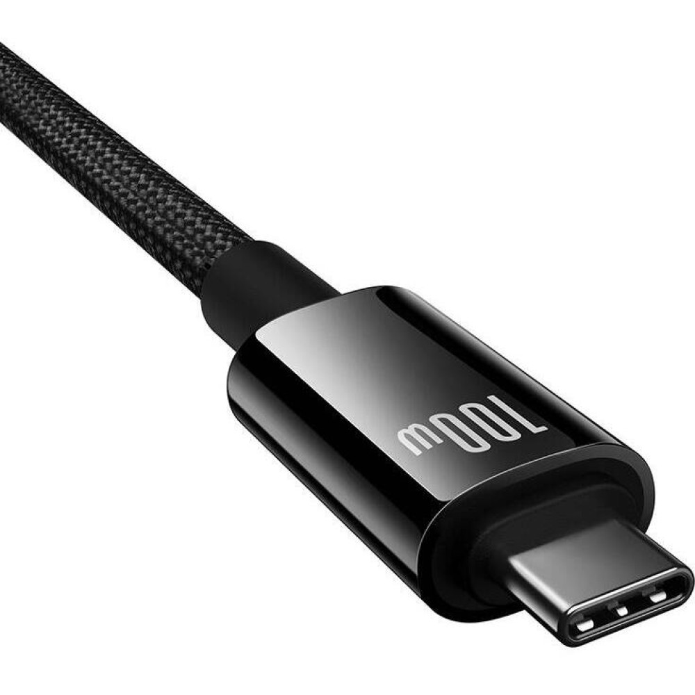  Кабел BASEUS 100W, Type-C - Type-C, Tungsten Gold (P10319800111-00), 1.5 метър