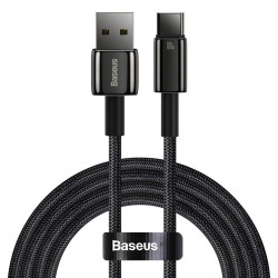  Кабел BASEUS 100W, USB-A - Type-C, Tungsten Gold (CAWJ000101), 2 метра