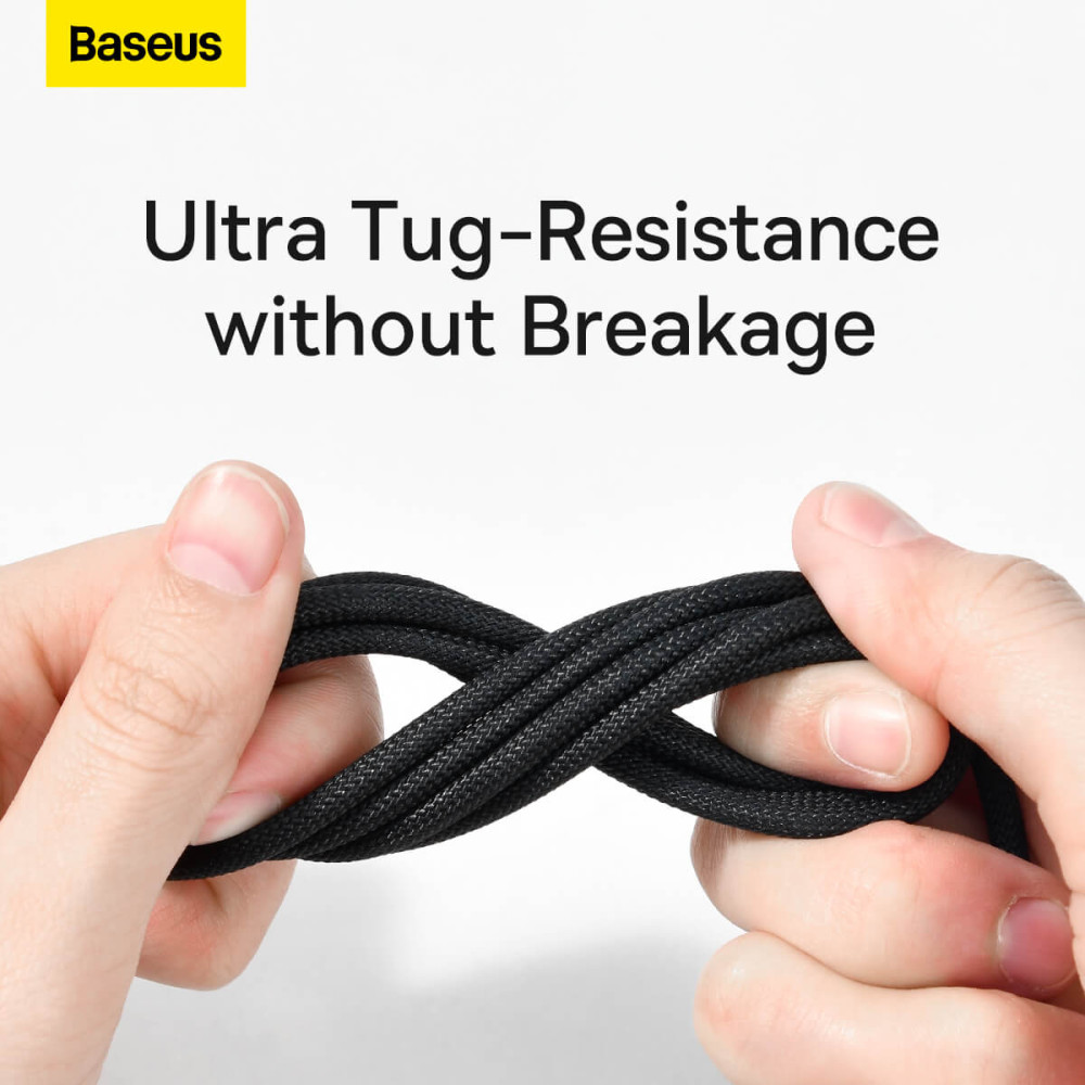  Кабел BASEUS 100W, USB-A - Type-C, Tungsten Gold (CAWJ000101), 2 метра