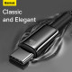  Кабел BASEUS 100W, USB-A - Type-C, Tungsten Gold (CAWJ000101), 2 метра