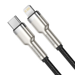 Кабел BASEUS 20W, Type-C - Lightning, Cafule (CATLJK-B01), 2 метра Кабел BASEUS 20W, Type-C - Lightning, Cafule (CATLJK-B01), 2 метра