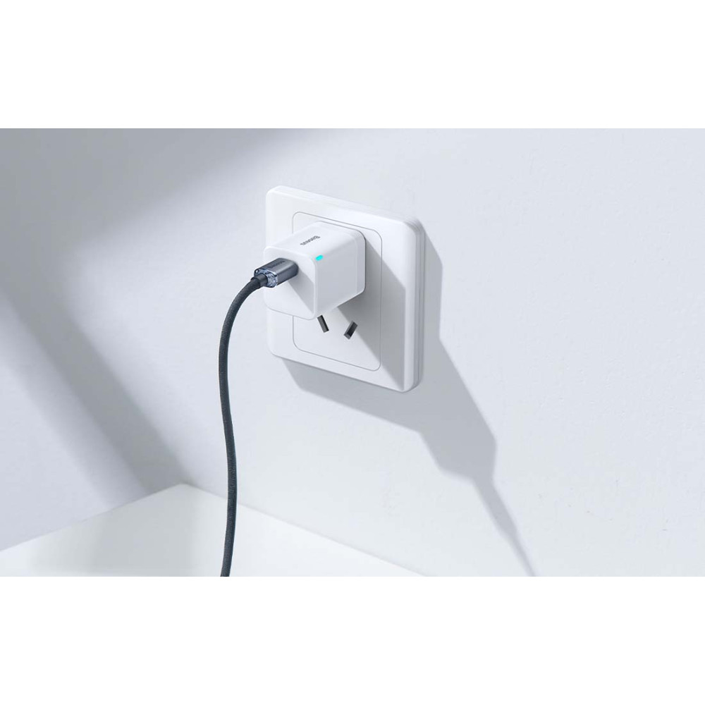 Кабел BASEUS 20W, Type-C - Lightning, Crystal Shine (CAJY000201), 1.2 метра