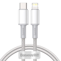 Кабел BASEUS 20W, Type-C - Lightning, Density Braided (CATLGD-02), 1 метър Кабел BASEUS 20W, Type-C - Lightning, Density Braided (CATLGD-02), 1 метър