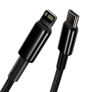 Кабел BASEUS 20W, Type-C - Lightning, Tungsten Gold - (CATLWJ-01), 1 метър Кабел BASEUS 20W, Type-C - Lightning, Tungsten Gold - (CATLWJ-01), 1 метър