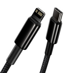 Кабел BASEUS 20W, Type-C - Lightning, Tungsten Gold - (CATLWJ-01), 1 метър Кабел BASEUS 20W, Type-C - Lightning, Tungsten Gold - (CATLWJ-01), 1 метър