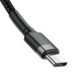 Кабел BASEUS 60W, Type-C - Type-C, Cafule 3А (CATKLF-HG1), 2 метра