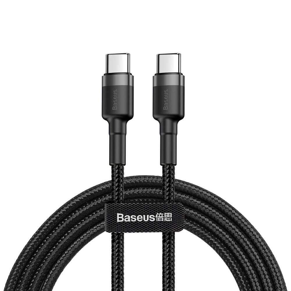 Кабел BASEUS 60W, Type-C - Type-C, Cafule 3А (CATKLF-HG1), 2 метра
