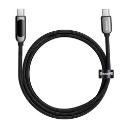 Кабел BASEUS 100W, Type-C - Type-C, Display Fast Charging - (CATSK-B01), 1 метър Кабел BASEUS 100W, Type-C - Type-C, Display Fast Charging - (CATSK-B01), 1 метър
