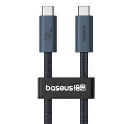 Кабел BASEUS 240W, Type-C - Type-C, Flash 2 (P10311803111-00) / трансфер на данни 40GB/s, 1 метър Кабел BASEUS 240W, Type-C - Type-C, Flash 2 (P10311803111-00) / трансфер на данни 40GB/s, 1 метър