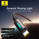 Кабел BASEUS 100W, Type-C - Type-C, Lit Button-Control - (P10379000121-01), 1 метър