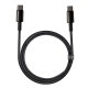 Кабел BASEUS 100W, Type-C - Type-C, Tungsten Gold - (CATWJ-01), 1 метър